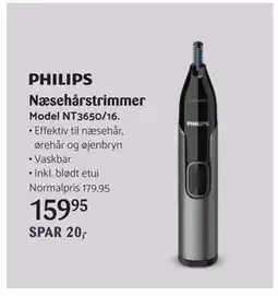 Kop & Kande Næsehårstrimmer, DKK 159.95 tilbud