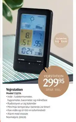 Kop & Kande Vejrstation, DKK 299.95 tilbud