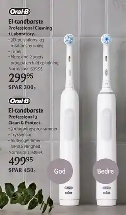 Kop & Kande El-tandbørste, DKK 499.95 tilbud
