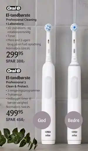 Kop & Kande El-tandbørste, DKK 499.95 tilbud