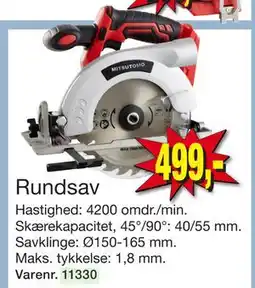 Harald Nyborg Rundsav, DKK 499 tilbud