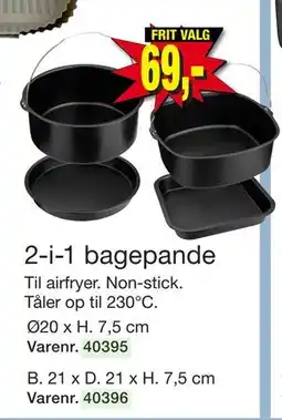 Harald Nyborg 2-i-1 bagepande, DKK 69 tilbud