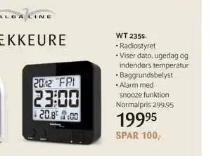 Kop & Kande Vækkeur, DKK 199.95 tilbud