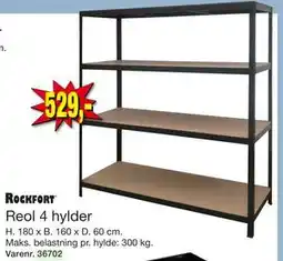 Harald Nyborg Reol 4 hylder, DKK 529 tilbud