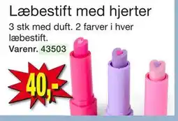 Harald Nyborg Læbestift med hjerter, DKK 40 tilbud