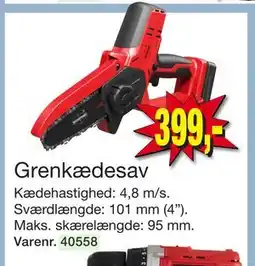 Harald Nyborg Grenkædesav, DKK 399 tilbud