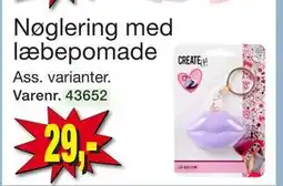 Harald Nyborg Nøglering med læbepomade, DKK 29 tilbud
