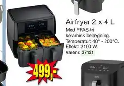 Harald Nyborg Airfryer 2 x 4 L, DKK 499 tilbud