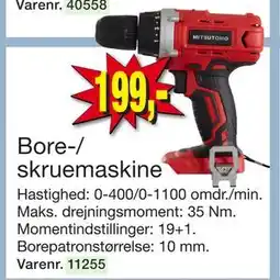 Harald Nyborg Bore-/ skruemaskine, DKK 199 tilbud