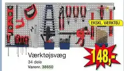 Harald Nyborg Værktøjsvæg, DKK 148 tilbud