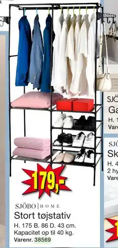 Harald Nyborg Stort tøjstativ, DKK 179 tilbud