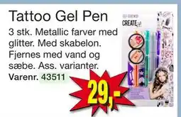 Harald Nyborg Tattoo Gel Pen, DKK 29 tilbud