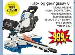 Harald Nyborg Kap- og geringssav 8’’, DKK 999 tilbud