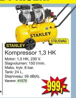 Harald Nyborg Kompressor 1,3 HK, DKK 999 tilbud