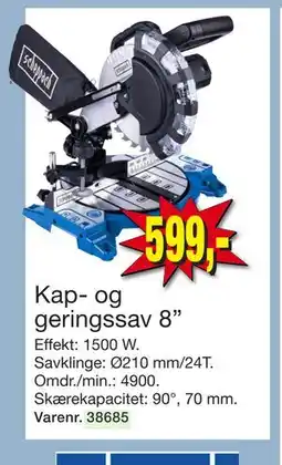 Harald Nyborg Kap- og geringssav 8”, DKK 599 tilbud