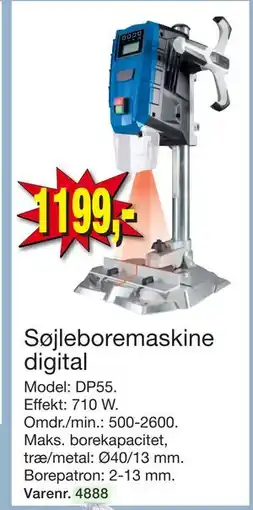 Harald Nyborg Søjleboremaskine digital, DKK 1199 tilbud