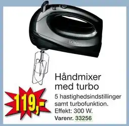 Harald Nyborg Håndmixer med turbo, DKK 119 tilbud