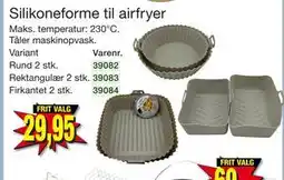 Harald Nyborg Silikoneforme til airfryer, DKK 29.95 tilbud
