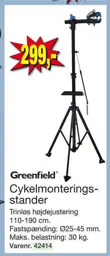 Harald Nyborg Cykelmonteringsstander, DKK 299 tilbud