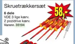 Harald Nyborg Skruetrækkersæt, DKK 58 tilbud