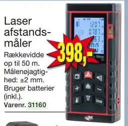 Harald Nyborg Laser afstandsmåler, DKK 398 tilbud