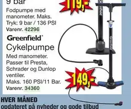 Harald Nyborg Cykelpumpe, DKK 149 tilbud