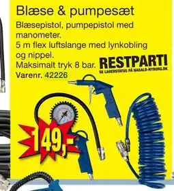 Harald Nyborg Blæse & pumpesæt, DKK 149 tilbud
