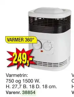 Harald Nyborg Varmeblæser, DKK 249 tilbud