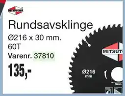 Harald Nyborg Rundsavsklinge, DKK 135 tilbud