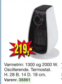 Harald Nyborg Varmeblæser, DKK 219 tilbud