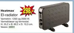Harald Nyborg El-radiator, DKK 298 tilbud