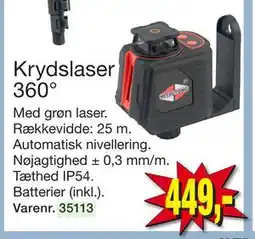 Harald Nyborg Krydslaser 360°, DKK 449 tilbud