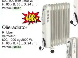 Harald Nyborg Olieradiator, DKK 498 tilbud