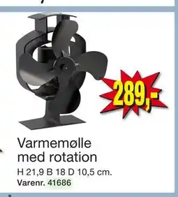 Harald Nyborg Varmemølle med rotation, DKK 289 tilbud