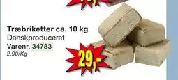 Harald Nyborg Træbriketter ca. 10 kg, DKK 29 tilbud