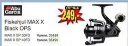 Harald Nyborg Fiskehjul MAX X Black OPS, DKK 249 tilbud