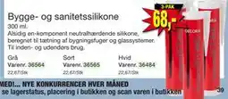 Harald Nyborg Bygge- og sanitetssilikone, DKK 68 tilbud