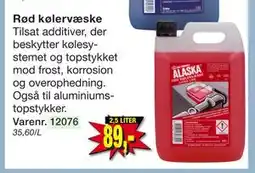 Harald Nyborg Kølervæske, DKK 89 tilbud