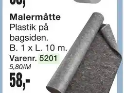 Harald Nyborg Malermåtte, DKK 58 tilbud