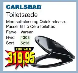 Harald Nyborg Toiletsæde, DKK 319.95 tilbud