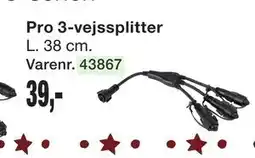 Harald Nyborg Pro 3-vejssplitter, DKK 39 tilbud