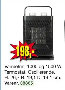 Harald Nyborg Varmeblæser, DKK 198 tilbud