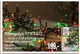 Harald Nyborg Klyngelys 576 LED, DKK 199 tilbud
