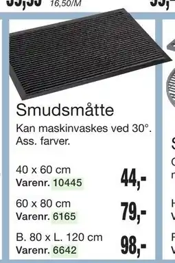 Harald Nyborg Smudsmåtte tilbud