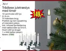Harald Nyborg Trådløse juletræslys med timer, DKK 149 tilbud
