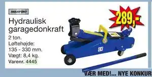 Harald Nyborg Hydraulisk garagedonkraft, DKK 289 tilbud