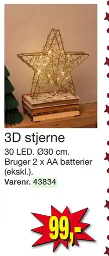 Harald Nyborg 3D stjerne, DKK 99 tilbud