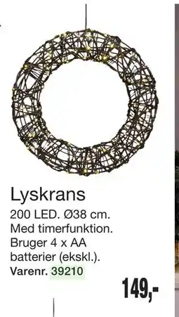 Harald Nyborg Lyskrans, DKK 149 tilbud