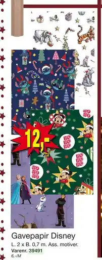Harald Nyborg Gavepapir Disney, DKK 12 tilbud