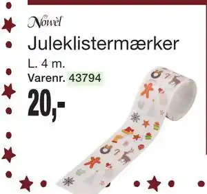 Harald Nyborg Juleklistermærker, DKK 20 tilbud